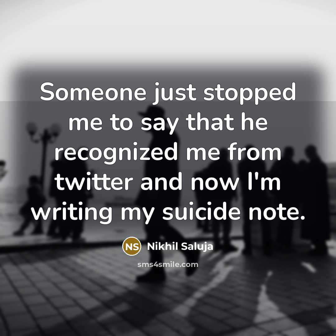 “Someone just stopped me to say that he recognized me…” quote by Nikhil Saluja