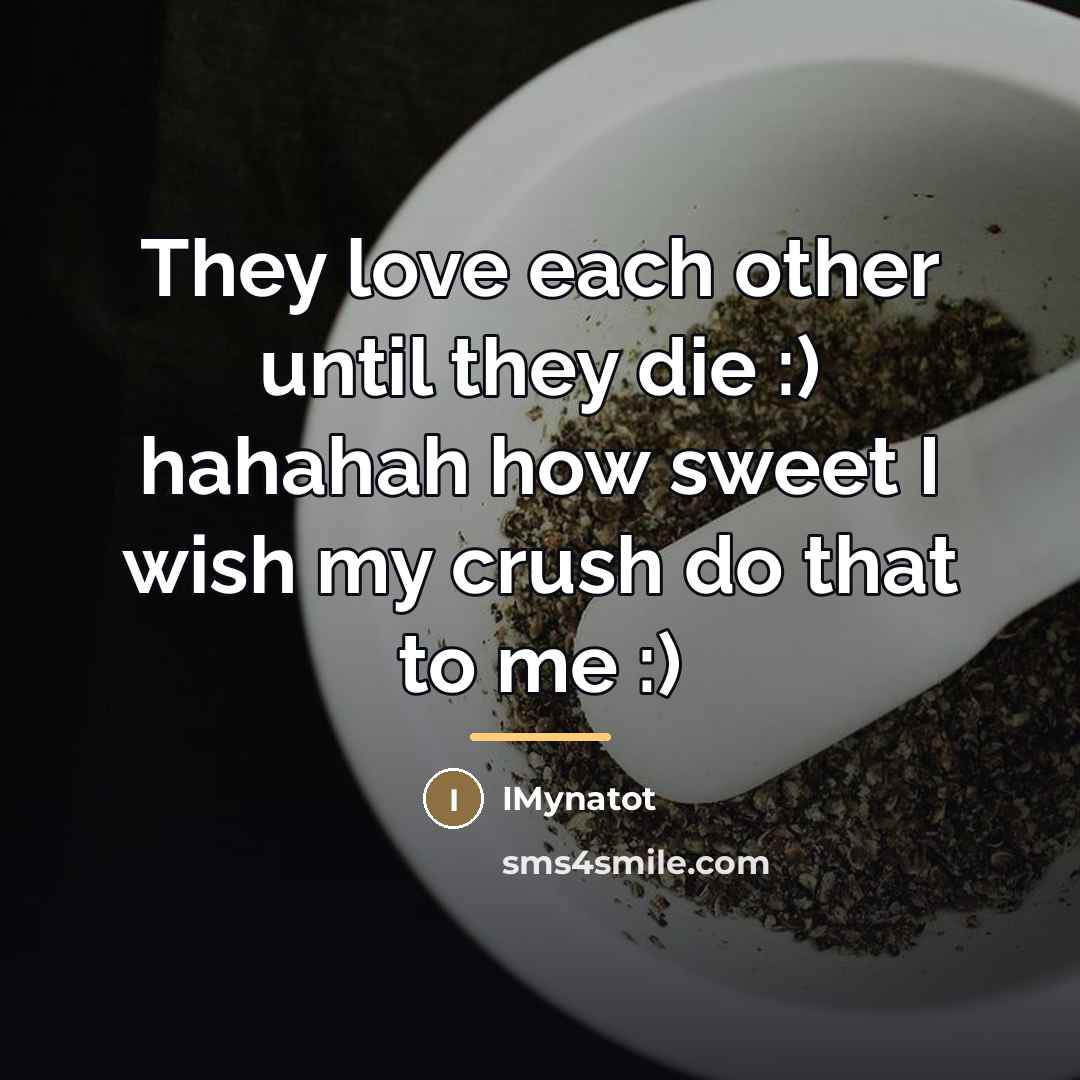 “They love each other until they die :) hahahah how…” quote by IMynatot
