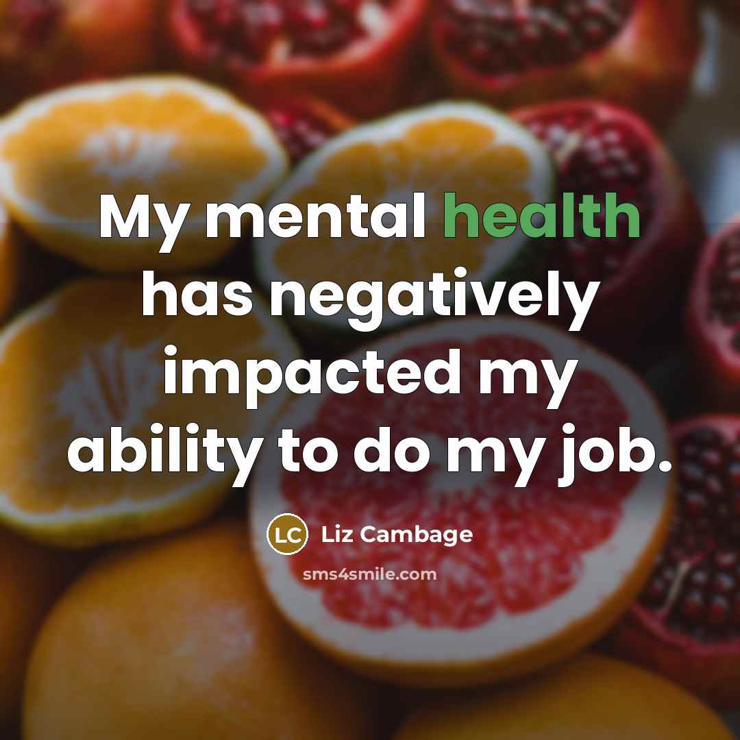 “My mental health has negatively impacted my ability to do…” quote by Liz Cambage
