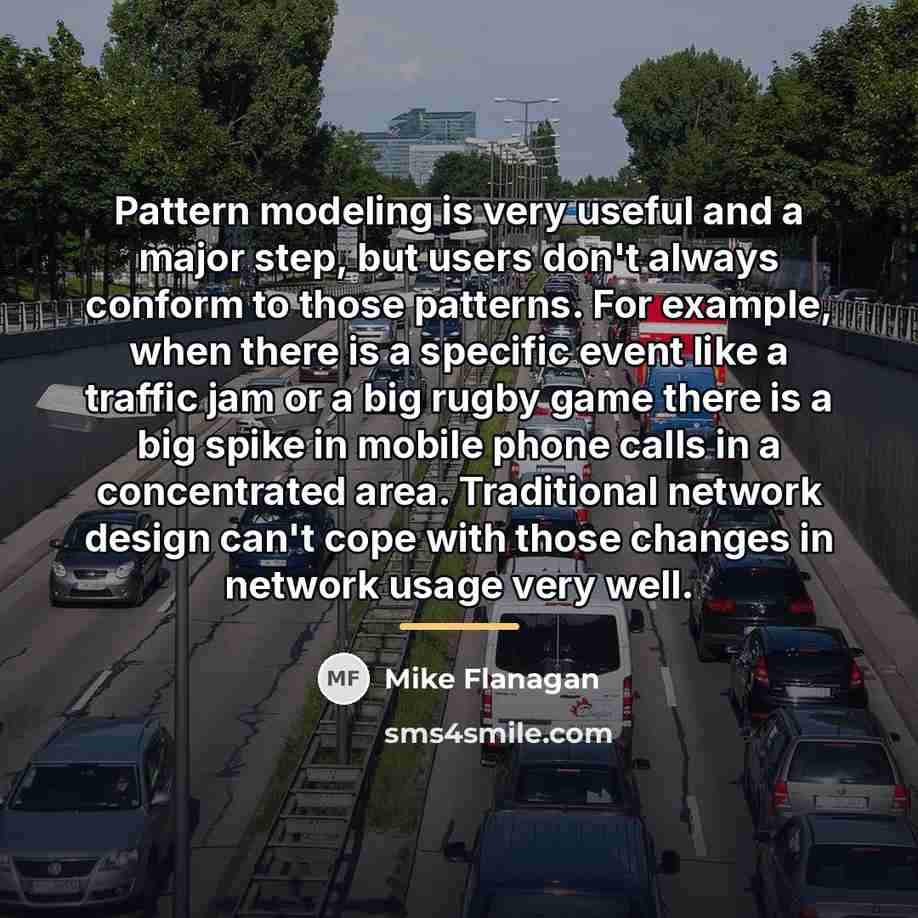 “Pattern modeling is very useful and a major step, but…” quote by Mike Flanagan
