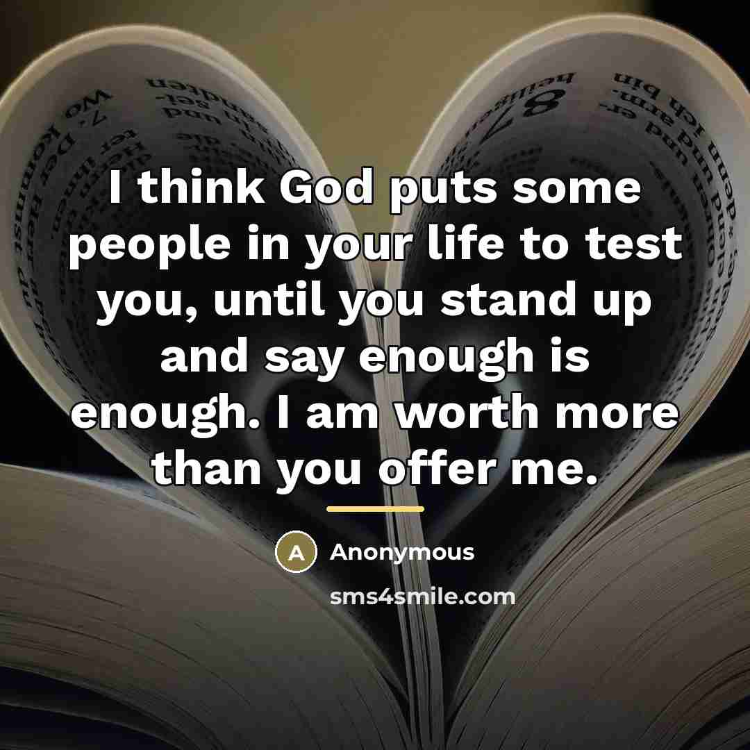 “I think God puts some people in your life to…” quote by Anonymous