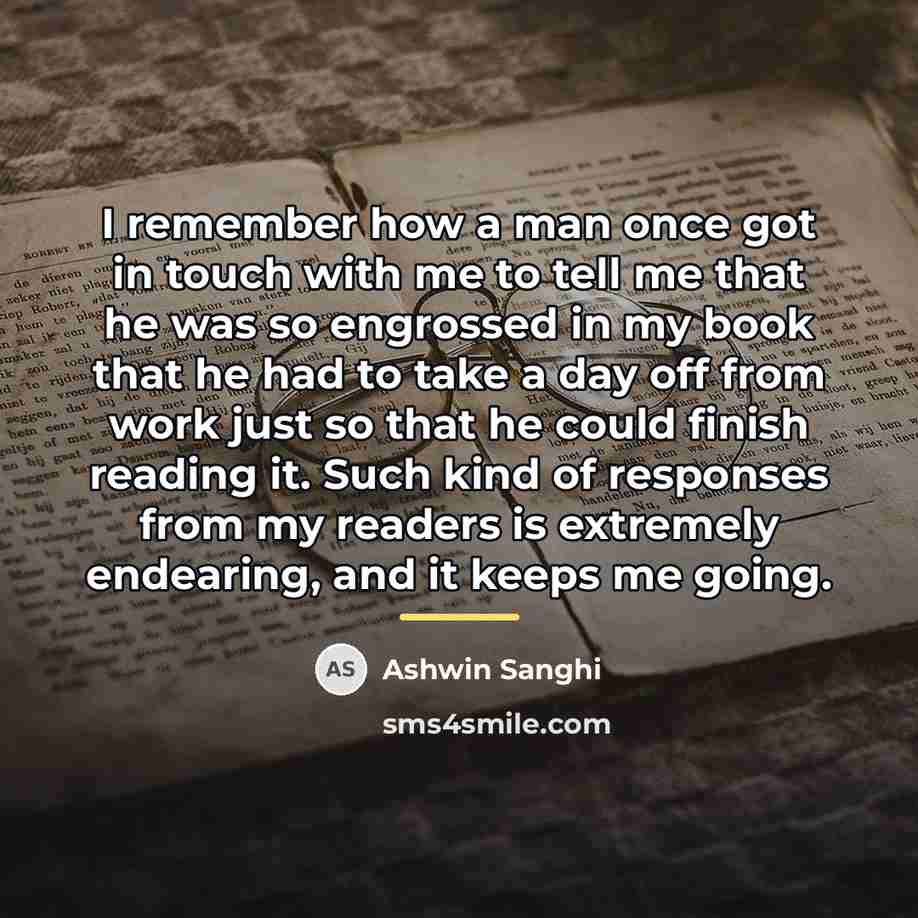 “I remember how a man once got in touch with…” quote by Ashwin Sanghi