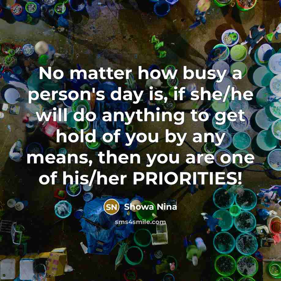 “No matter how busy a person's day is, if she/he…” quote by Showa Nina