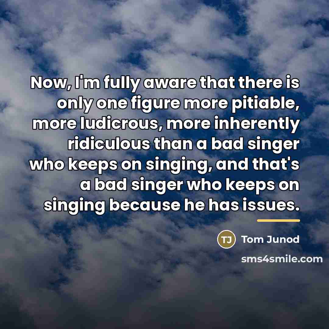 “Now, I'm fully aware that there is only one figure…” quote by Tom Junod