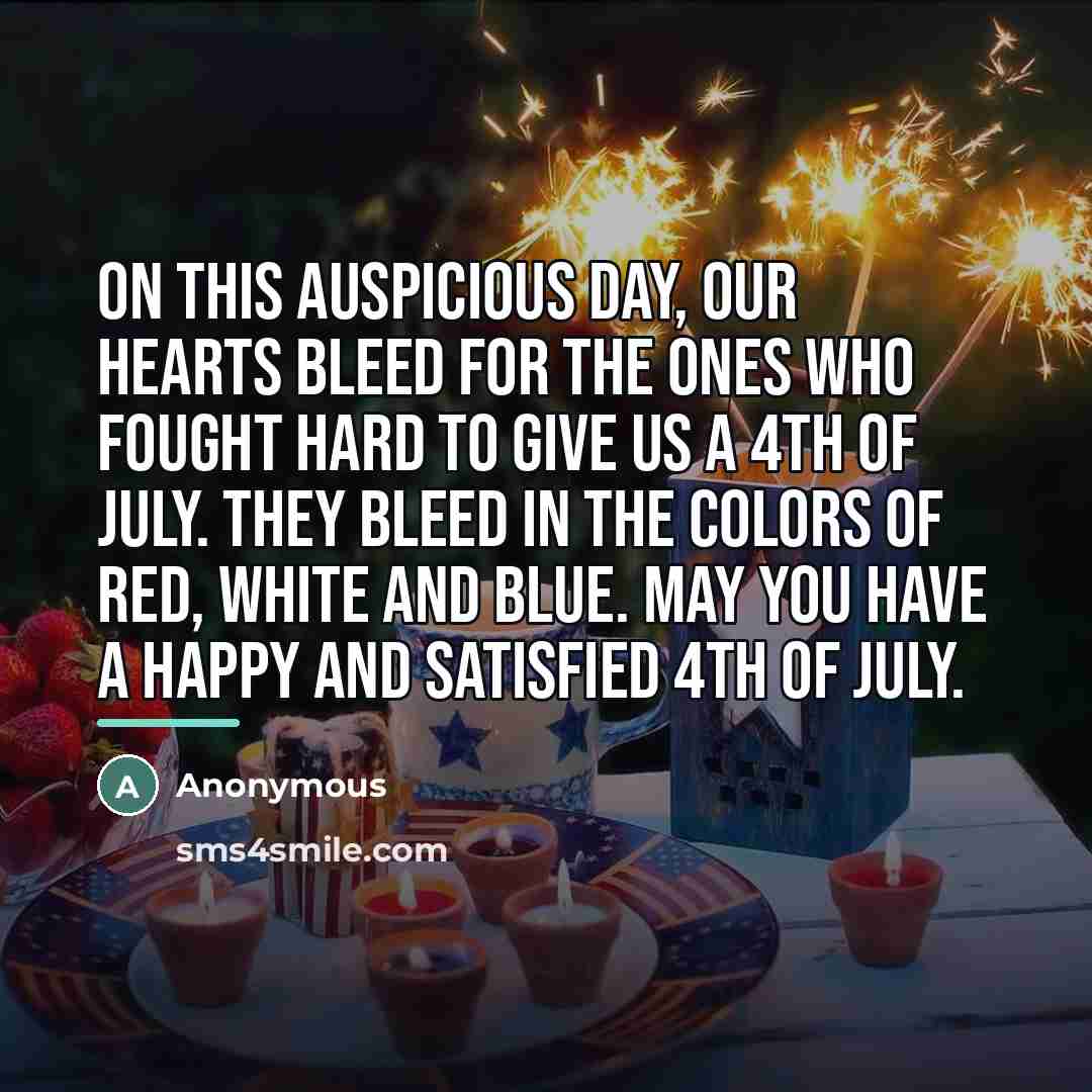 “On this auspicious day, our hearts bleed for the ones…” quote by Anonymous