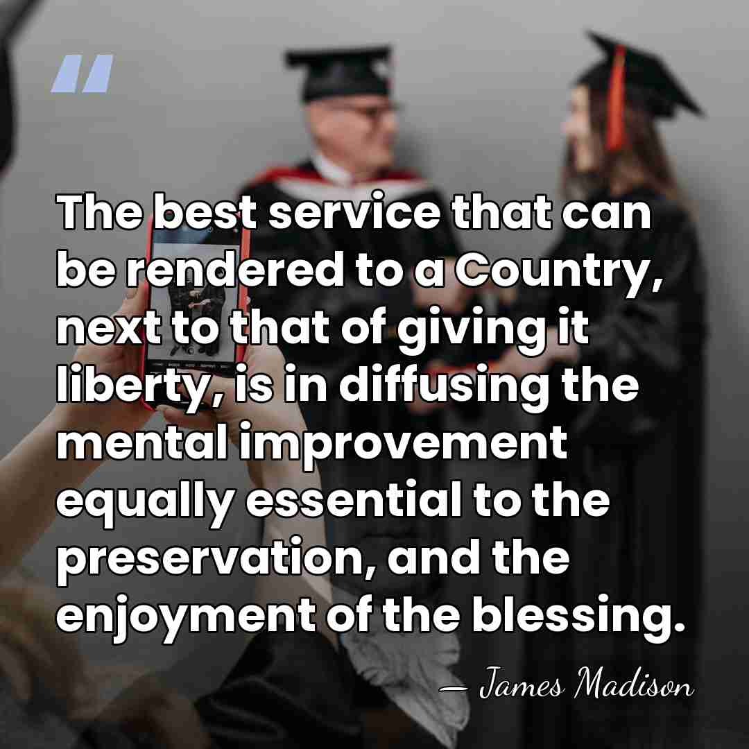 The best service that can be rendered to a Country, next to&hellip; - James Madison