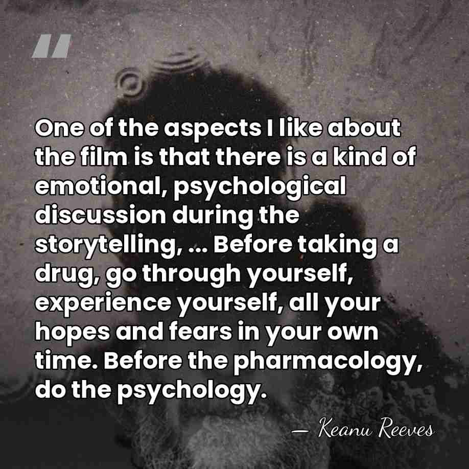 One of the aspects I like about the film is that there&hellip; - Keanu Reeves