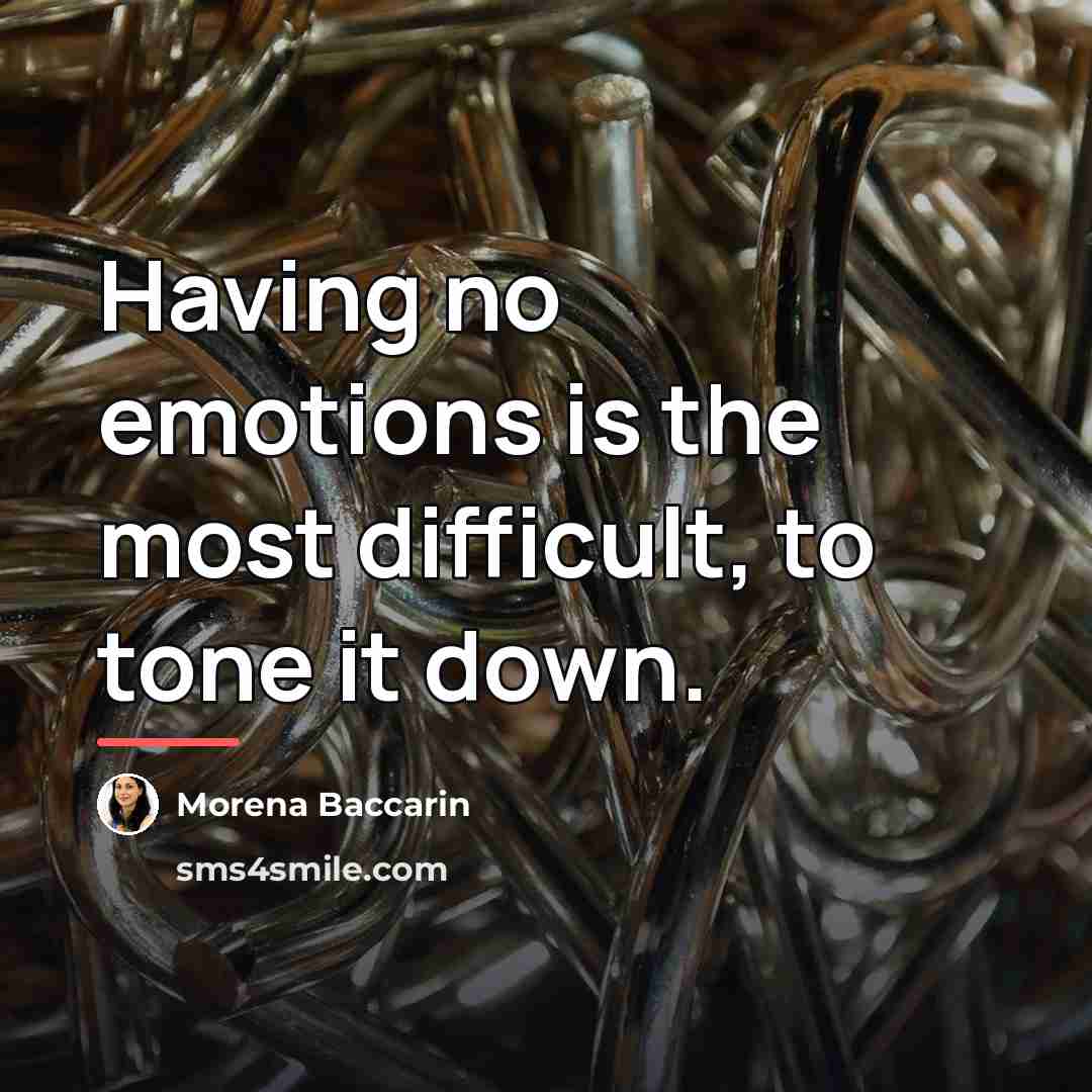 “Having no emotions is the most difficult, to tone it…” quote by Morena Baccarin