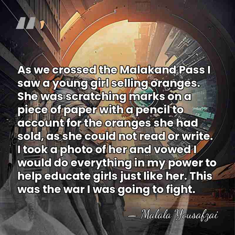 As we crossed the Malakand Pass I saw a young girl selling&hellip; - Malala Yousafzai