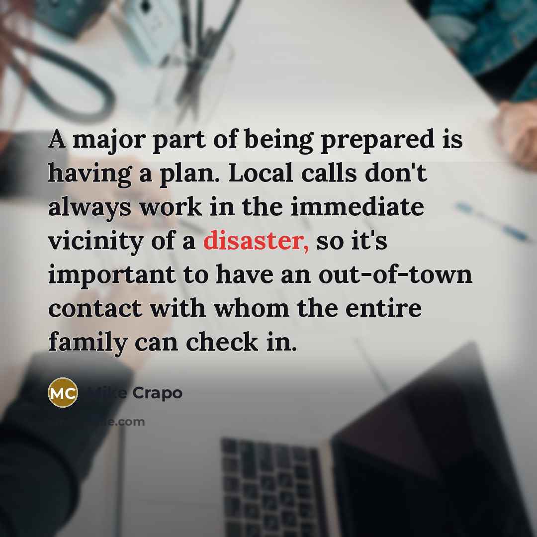 “A major part of being prepared is having a plan.…” quote by Mike Crapo