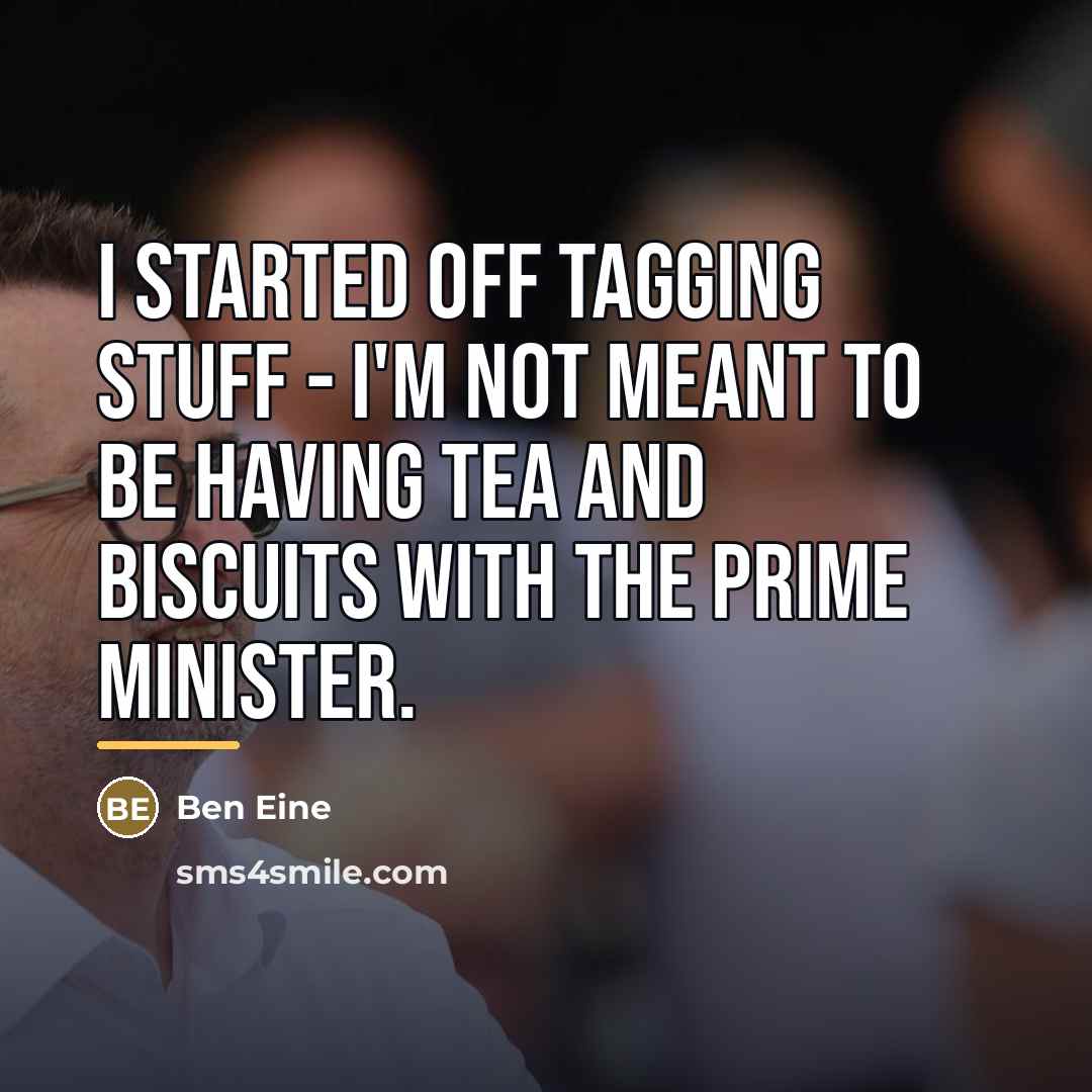 “I started off tagging stuff - I'm not meant to…” quote by Ben Eine