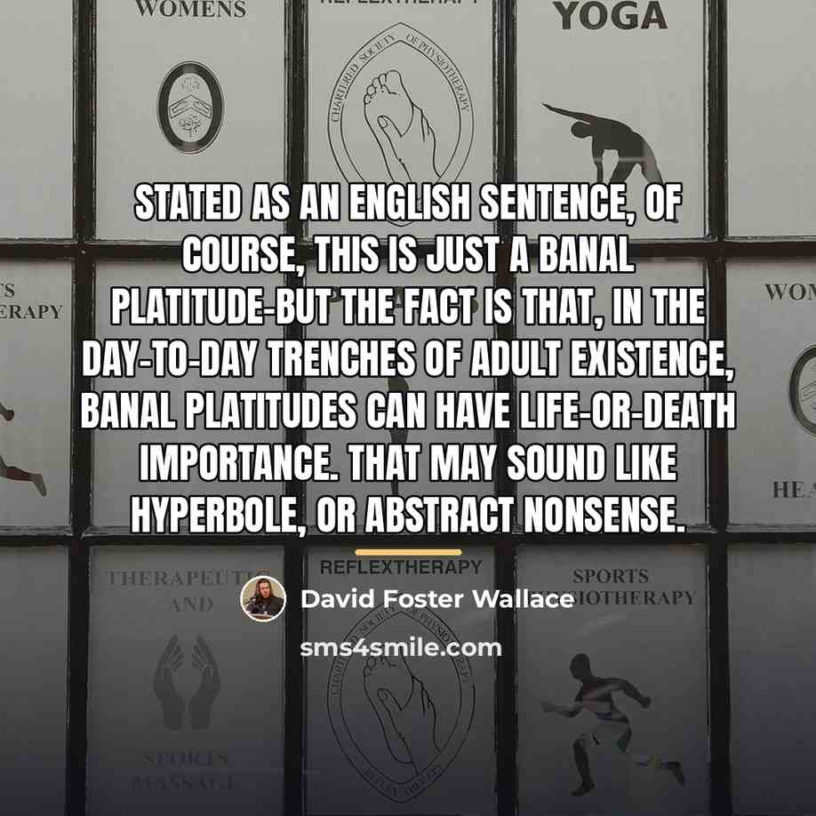 “Stated as an English sentence, of course, this is just…” quote by David Foster Wallace
