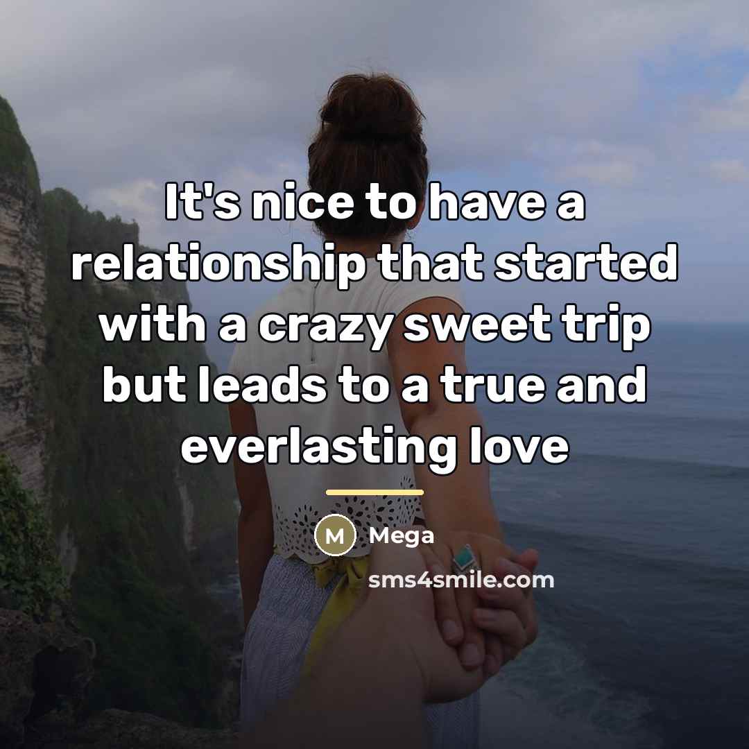 “It's nice to have a relationship that started with a…” quote by Mega