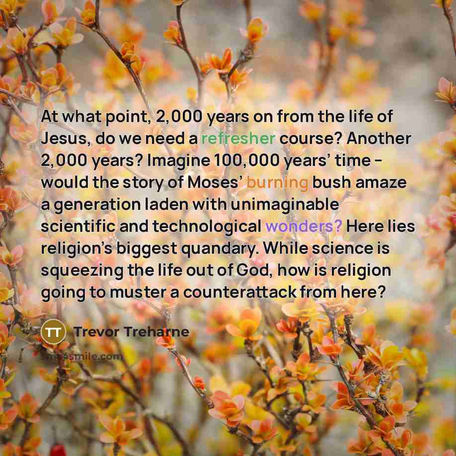 “At what point, 2,000 years on from the life of…” quote by Trevor Treharne