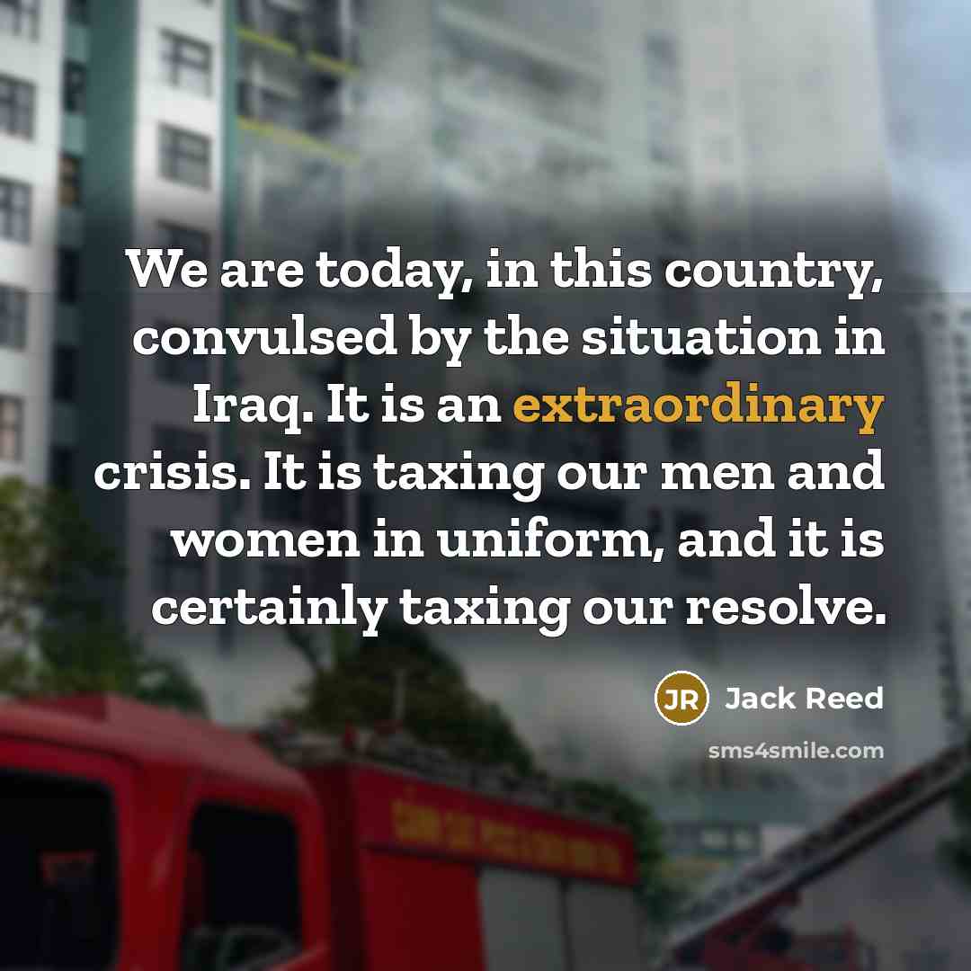 “We are today, in this country, convulsed by the situation…” quote by Jack Reed