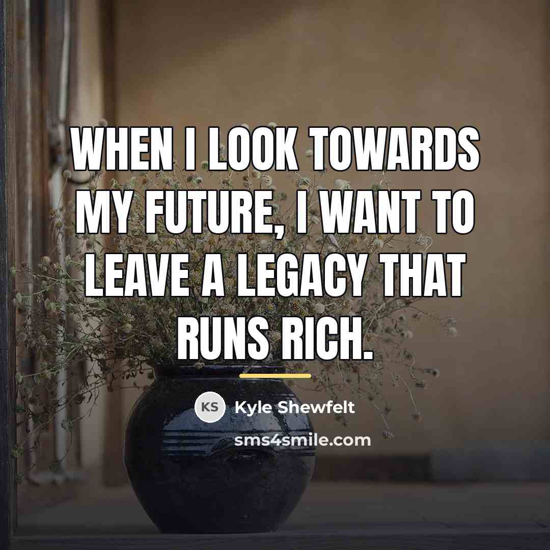 “When I look towards my future, I want to leave…” quote by Kyle Shewfelt