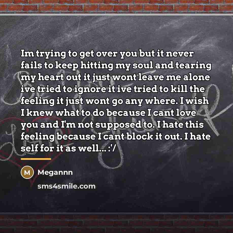 “Im trying to get over you but it never fails…” quote by Megannn