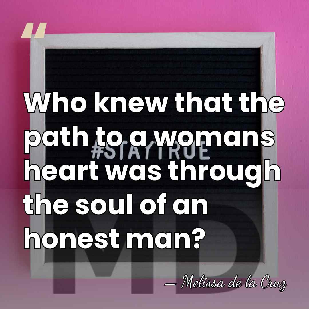 Who knew that the path to a womans heart was through the&hellip; - Melissa de la Cruz