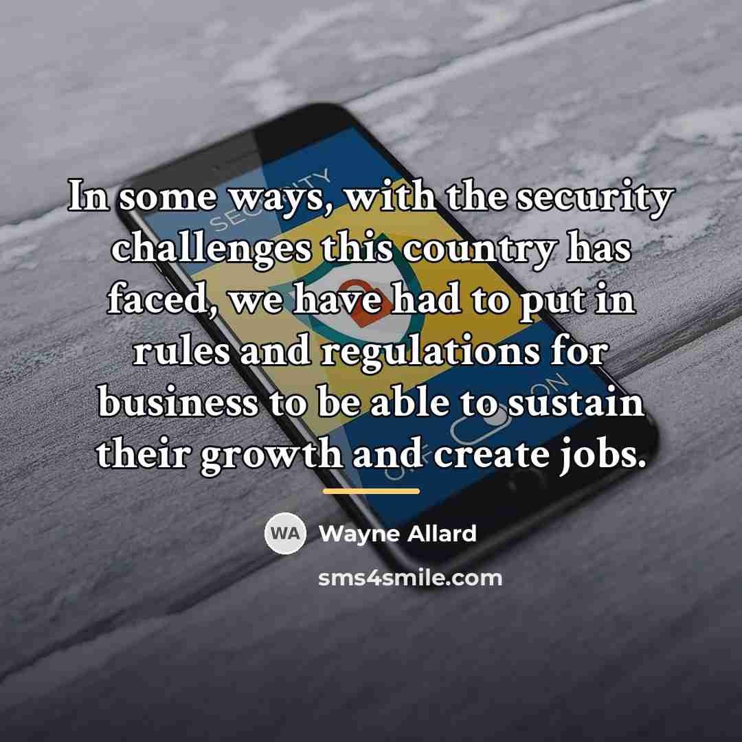 “In some ways, with the security challenges this country has…” quote by Wayne Allard
