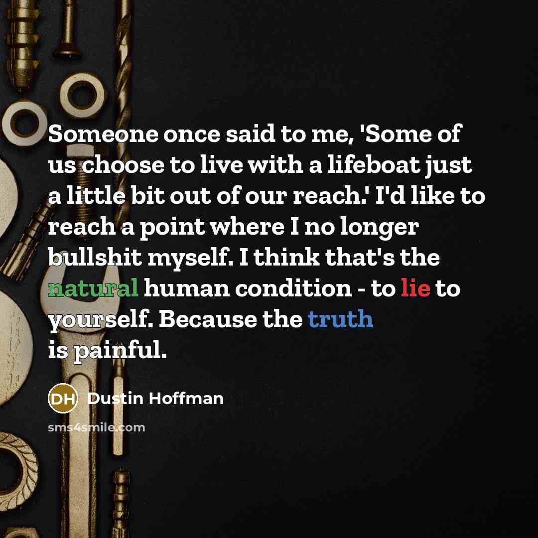 “Someone once said to me, 'Some of us choose to…” quote by Dustin Hoffman