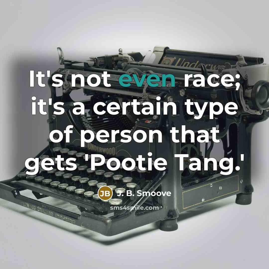“It's not even race; it's a certain type of person…” quote by J. B. Smoove