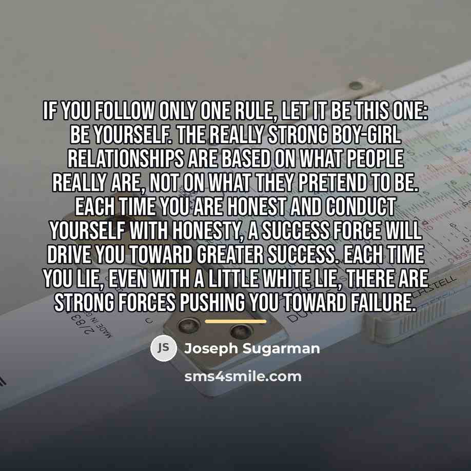 “If you follow only one rule, let it be this…” quote by Joseph Sugarman