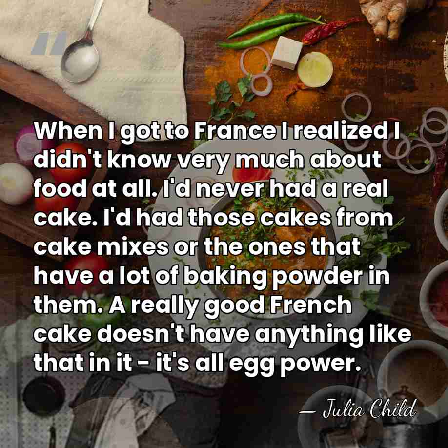 When I got to France I realized I didn't know very much&hellip; - Julia Child
