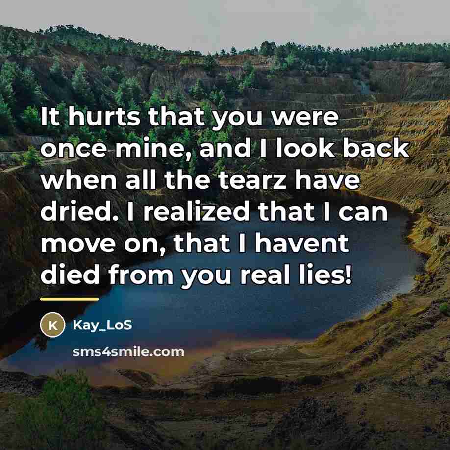 “It hurts that you were once mine, and I look…” quote by Kay_LoS