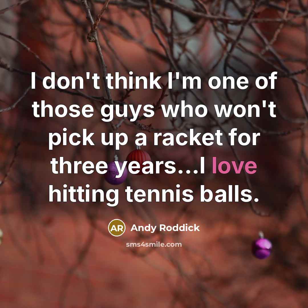 “I don't think I'm one of those guys who won't…” quote by Andy Roddick