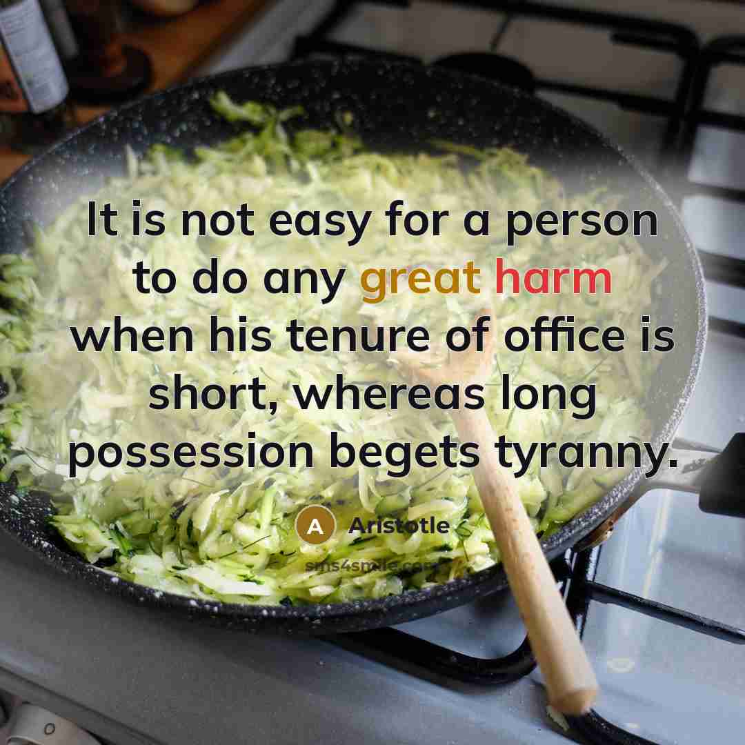 “It is not easy for a person to do any…” quote by Aristotle