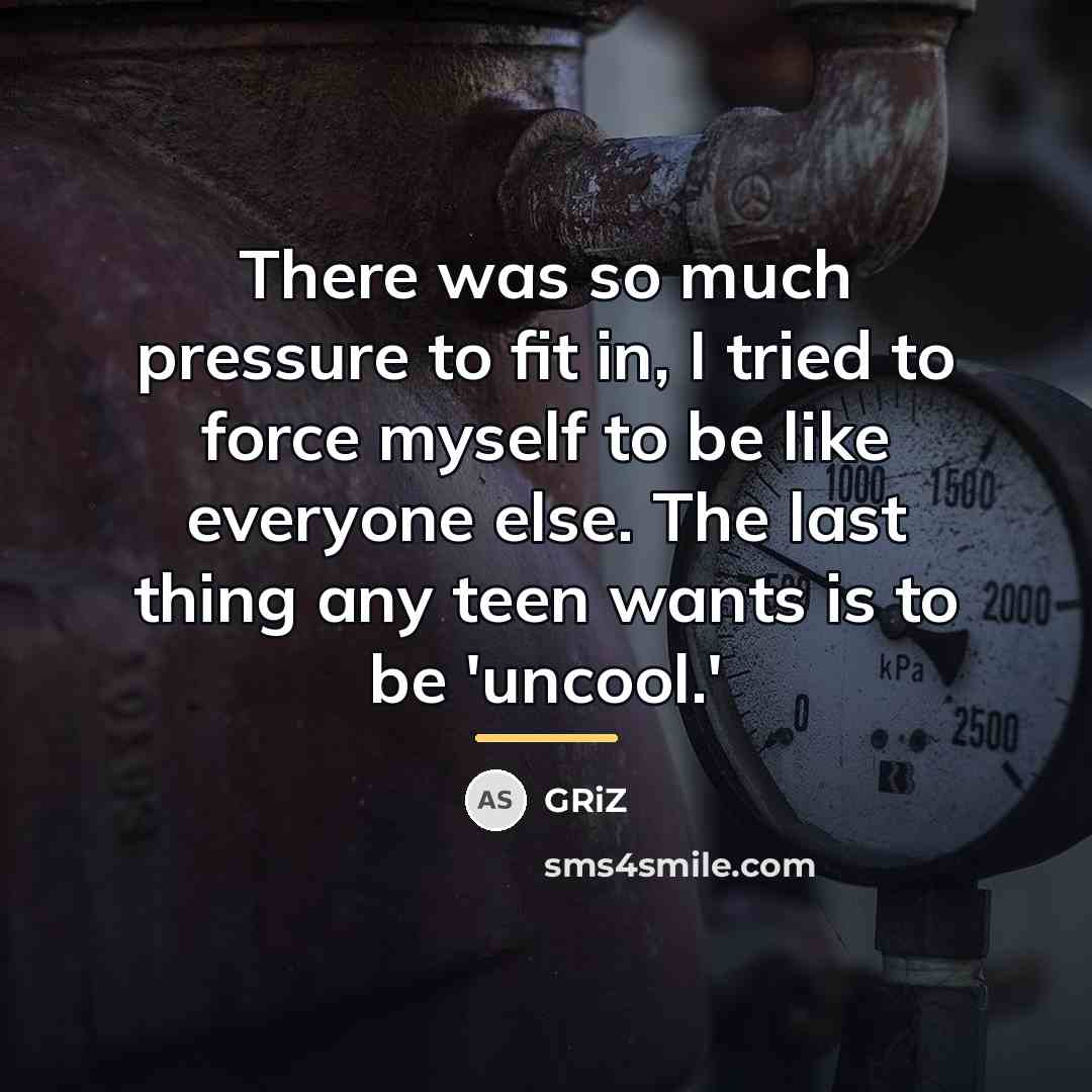 “There was so much pressure to fit in, I tried…” quote by GRiZ