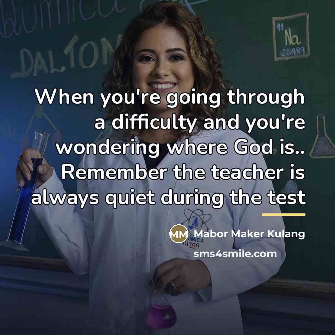 “When you're going through a difficulty and you're wondering where…” quote by Mabor Maker Kulang