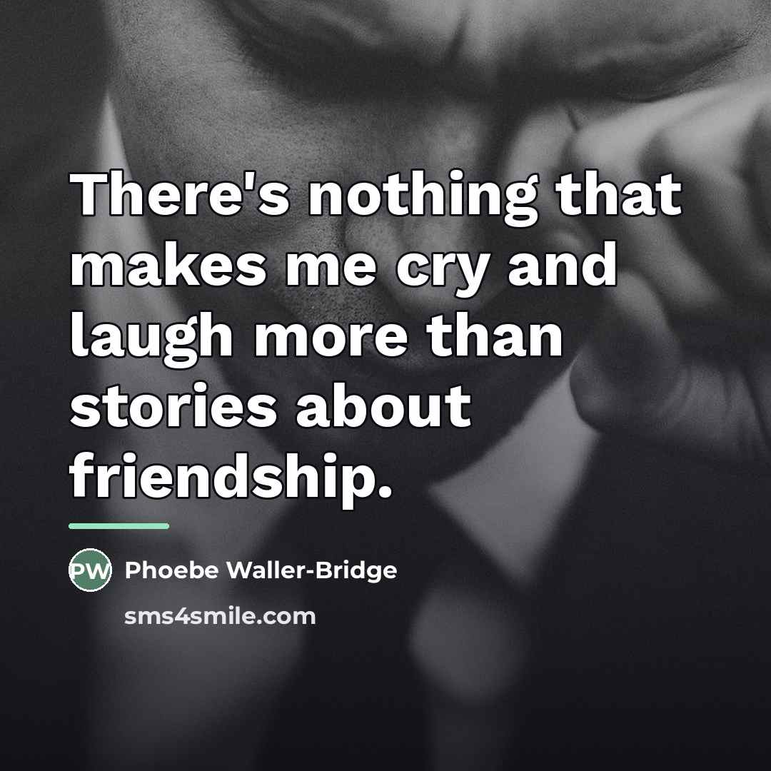 “There's nothing that makes me cry and laugh more than…” quote by Phoebe Waller-Bridge