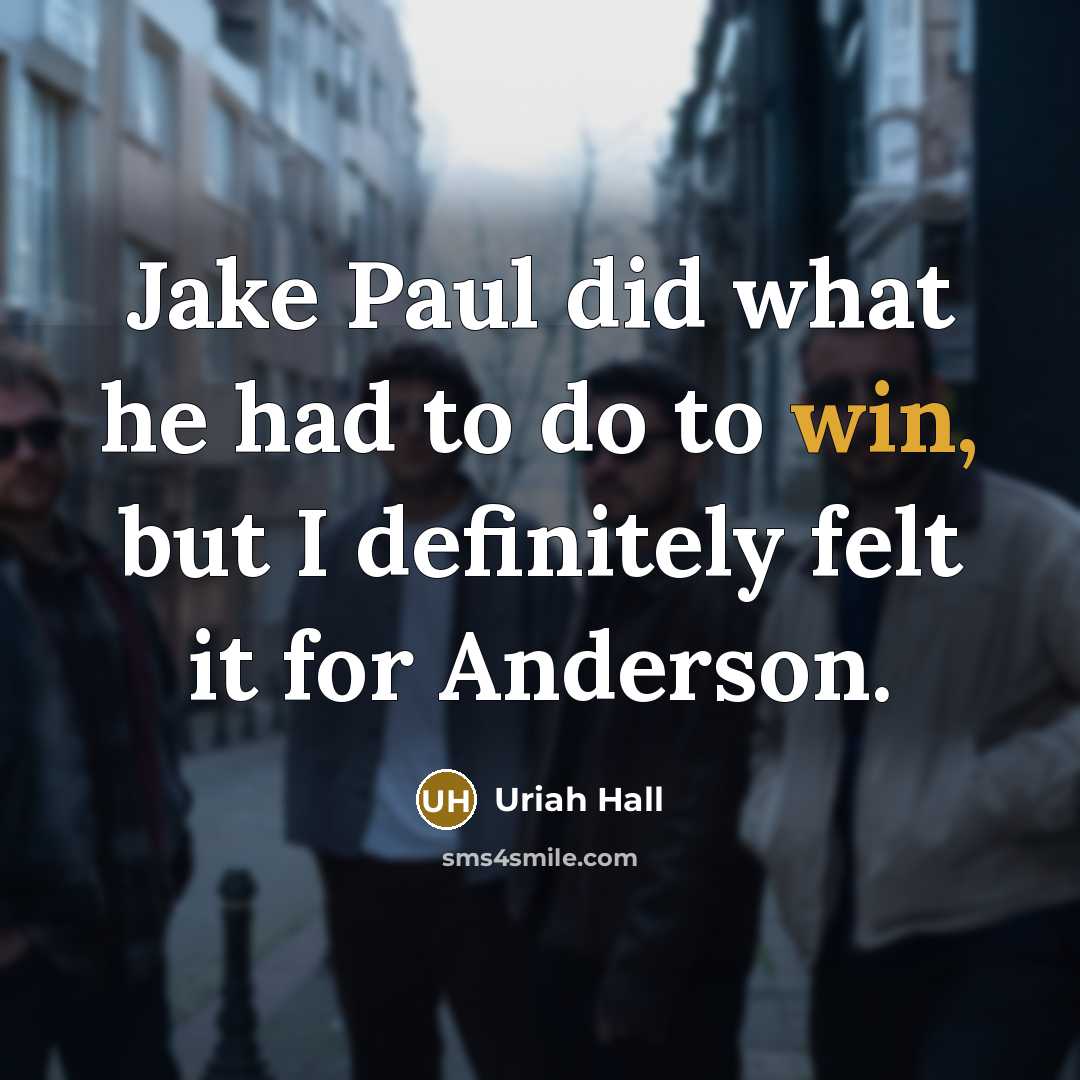 “Jake Paul did what he had to do to win,…” quote by Uriah Hall