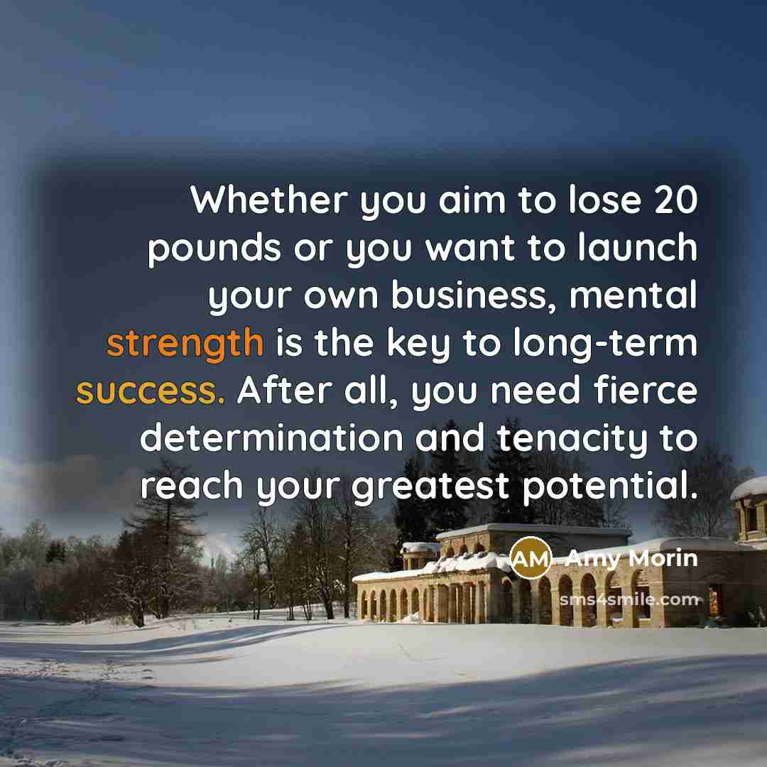 “Whether you aim to lose 20 pounds or you want…” quote by Amy Morin