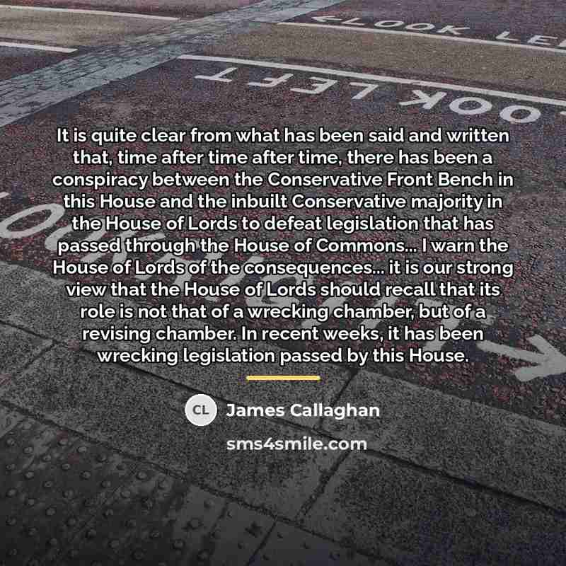 “It is quite clear from what has been said and…” quote by James Callaghan