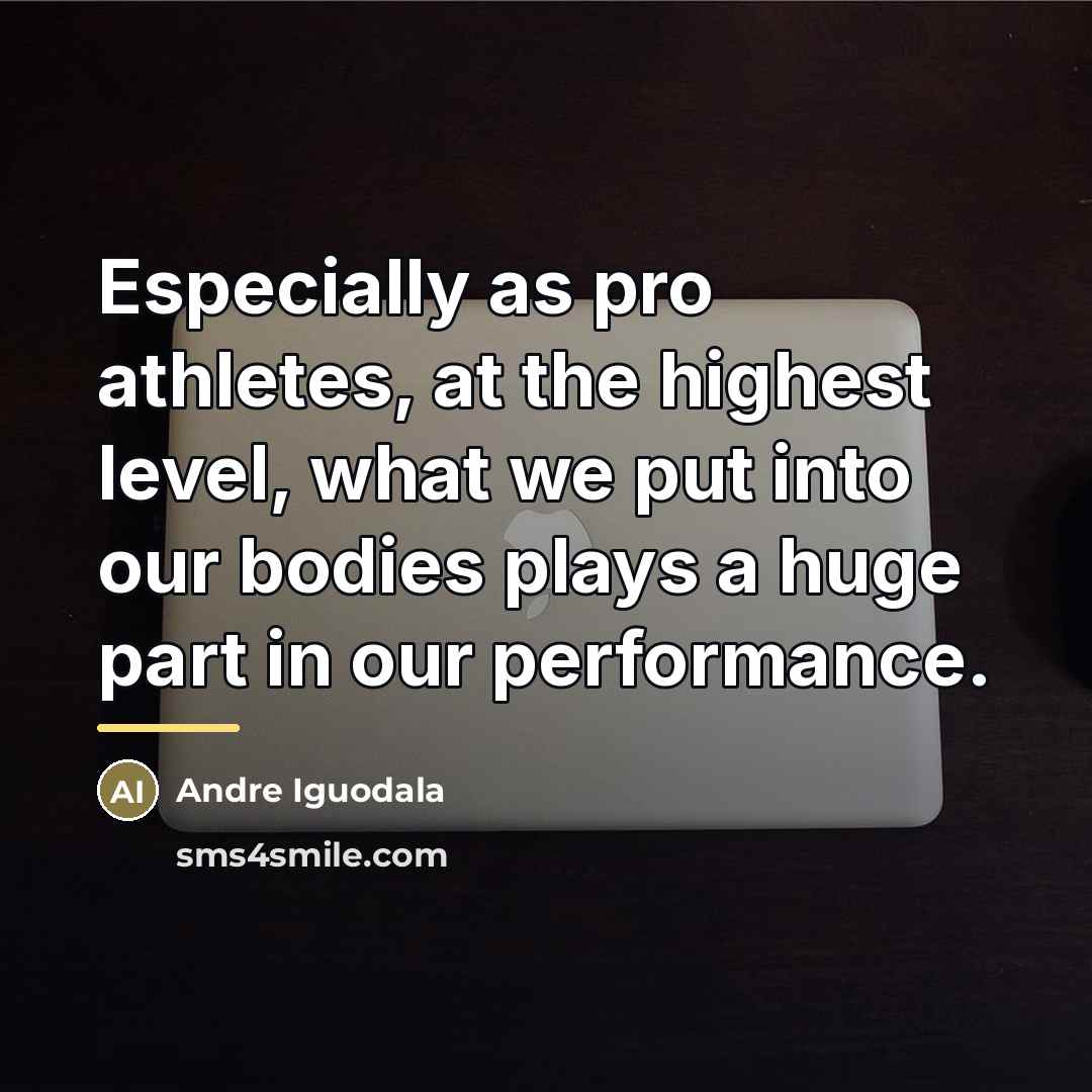 “Especially as pro athletes, at the highest level, what we…” quote by Andre Iguodala