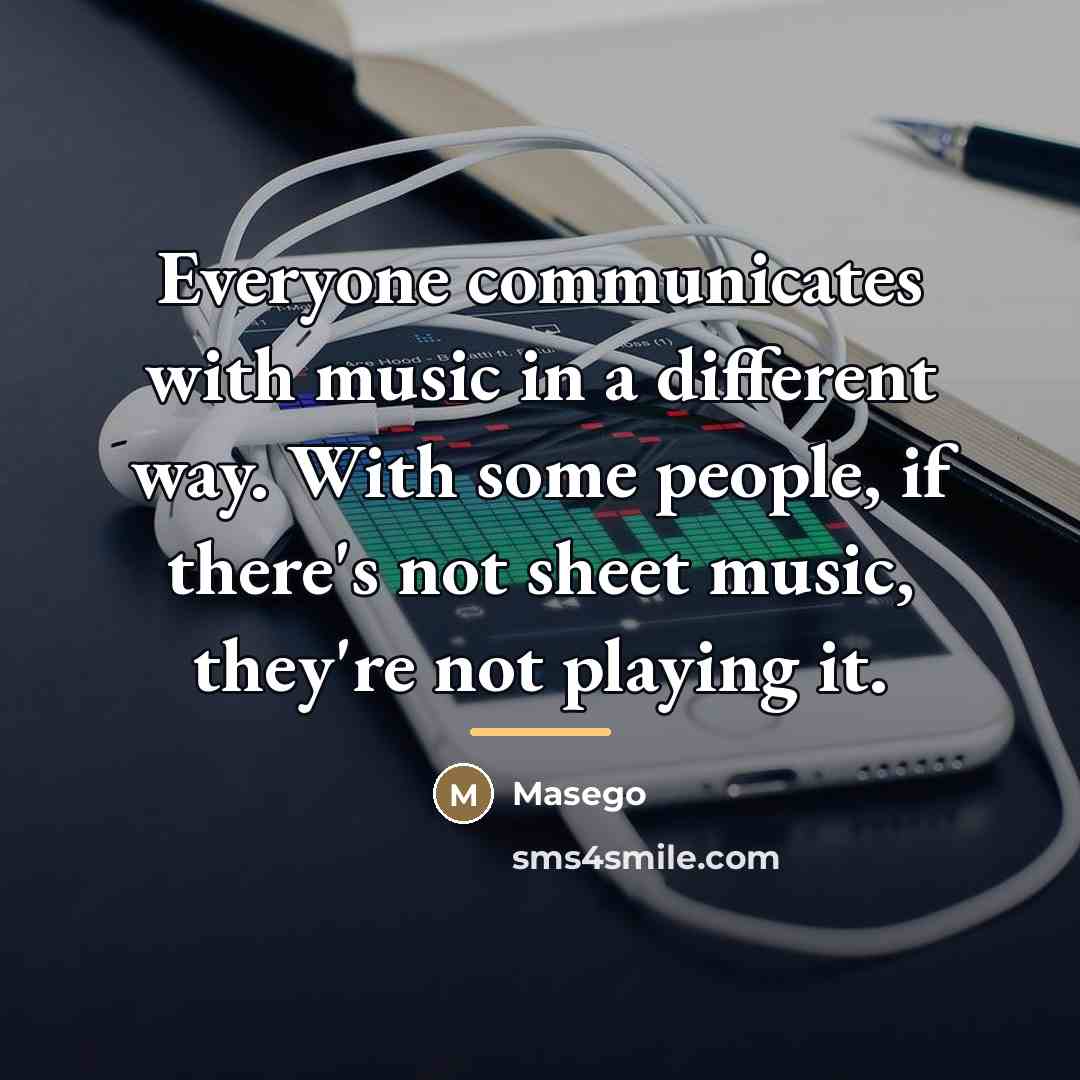 “Everyone communicates with music in a different way. With some…” quote by Masego
