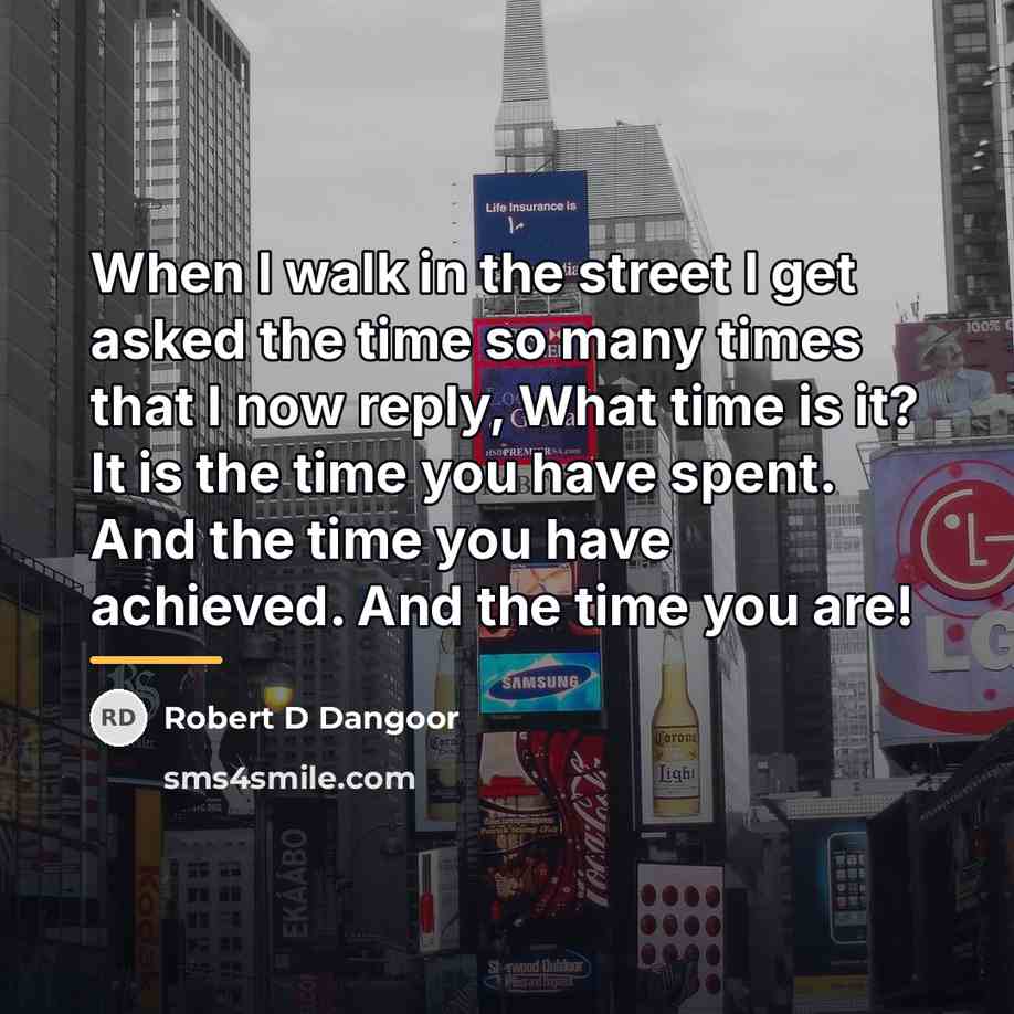 “When I walk in the street I get asked the…” quote by Robert D Dangoor
