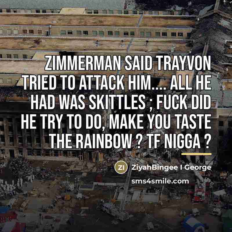 “Zimmerman said Trayvon tried to attack him.... All he had…” quote by ZiyahBingee I George