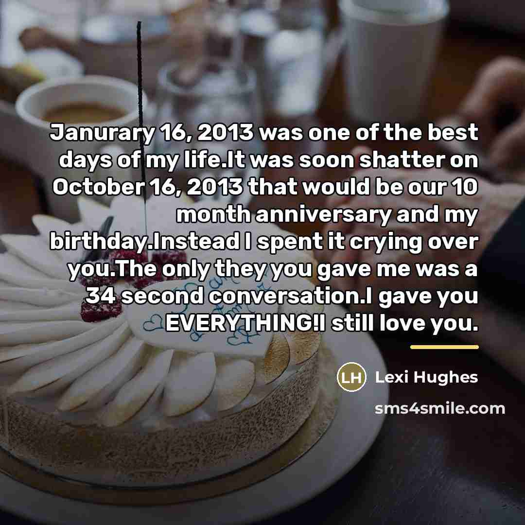 “Janurary 16, 2013 was one of the best days of…” quote by Lexi Hughes