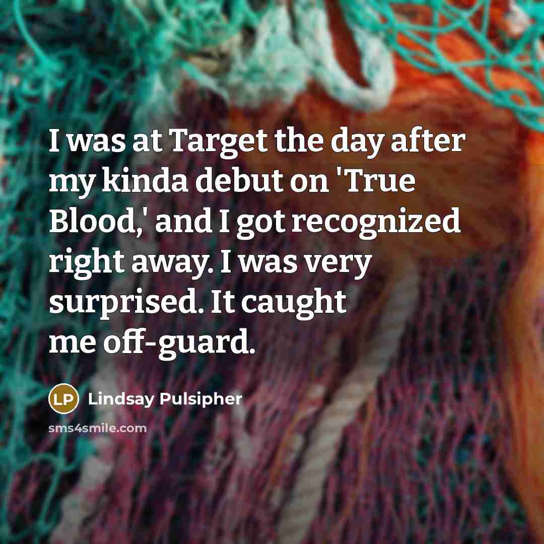 “I was at Target the day after my kinda debut…” quote by Lindsay Pulsipher