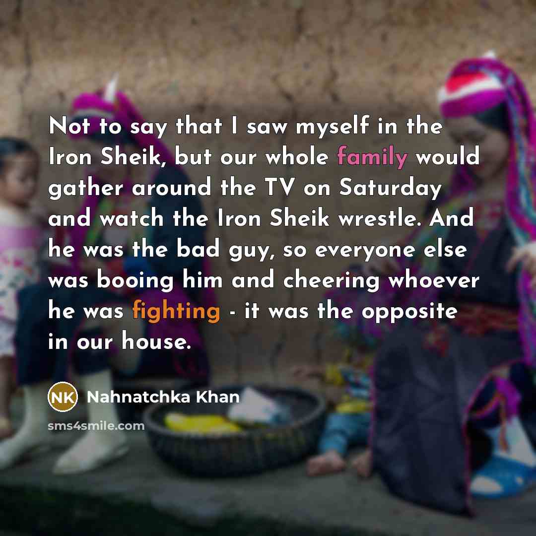 “Not to say that I saw myself in the Iron…” quote by Nahnatchka Khan