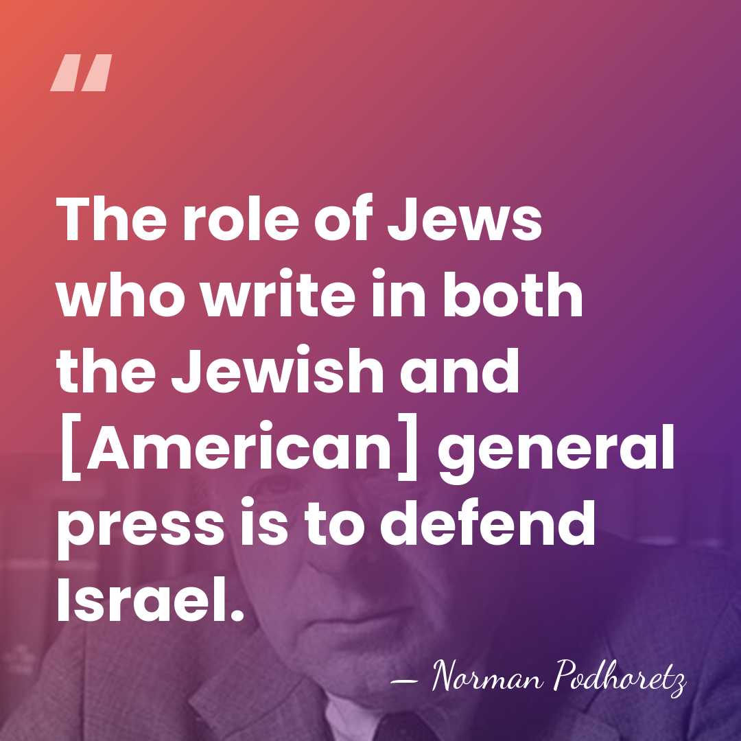 The role of Jews who write in both the Jewish and [American]&hellip; - Norman Podhoretz