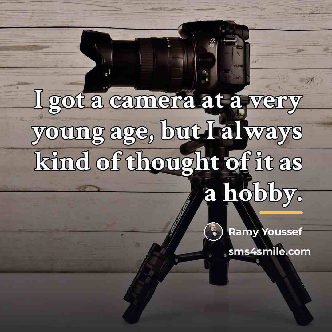 “I got a camera at a very young age, but…” quote by Ramy Youssef