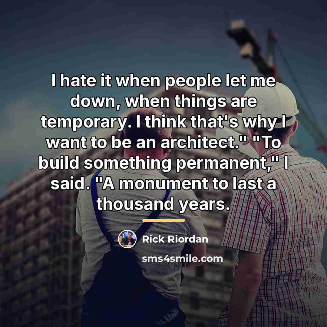 “I hate it when people let me down, when things…” quote by Rick Riordan