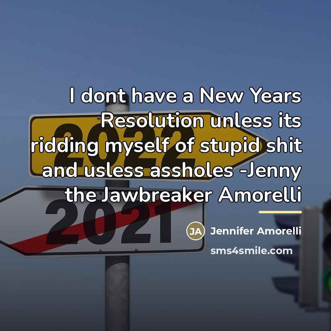“I dont have a New Years Resolution unless its ridding…” quote by Jennifer Amorelli