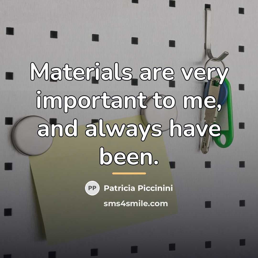 “Materials are very important to me, and always have been.…” quote by Patricia Piccinini
