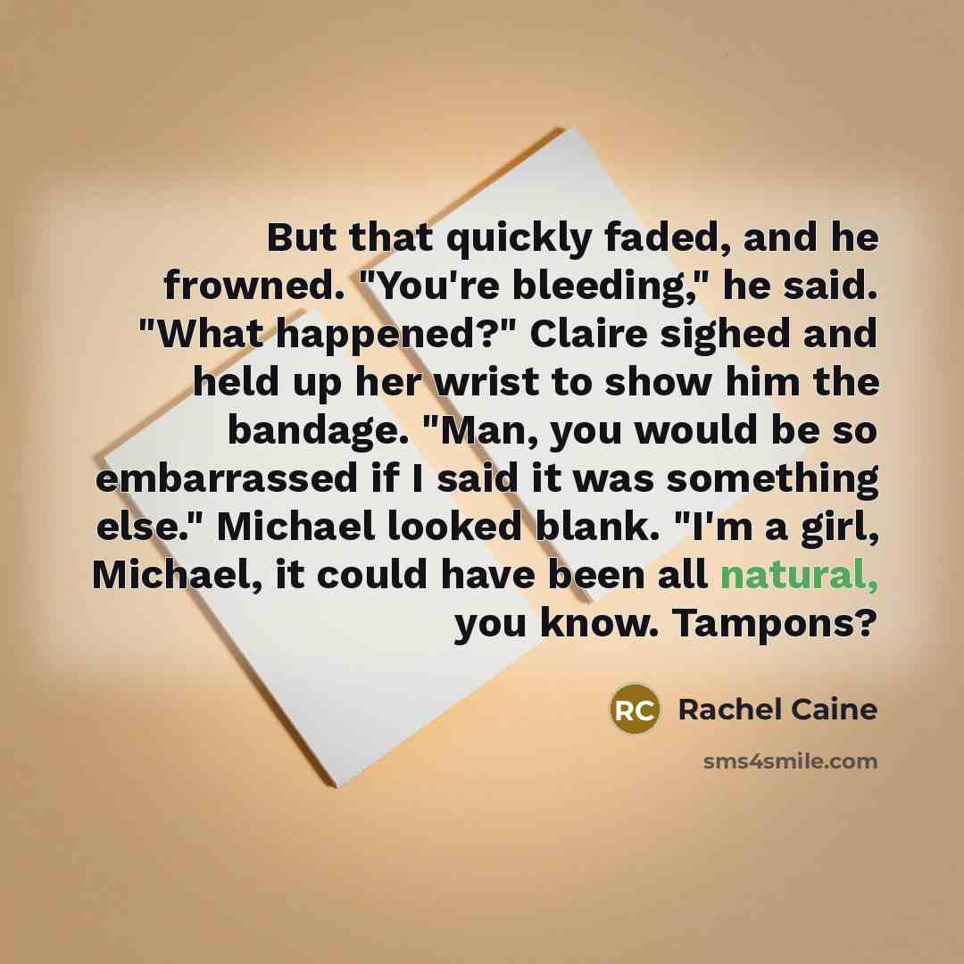 “But that quickly faded, and he frowned. "You're bleeding," he…” quote by Rachel Caine