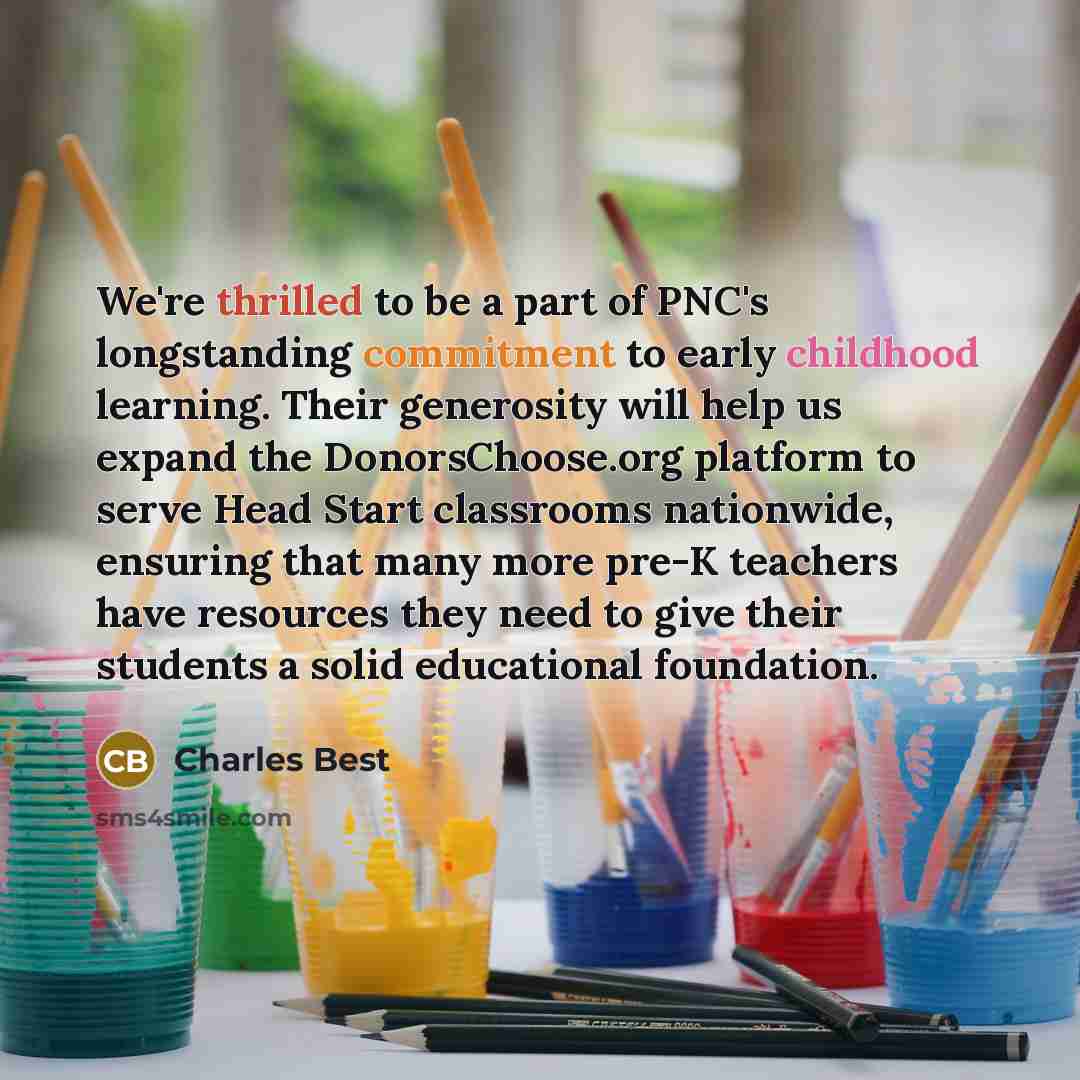 “We're thrilled to be a part of PNC's longstanding commitment…” quote by Charles Best